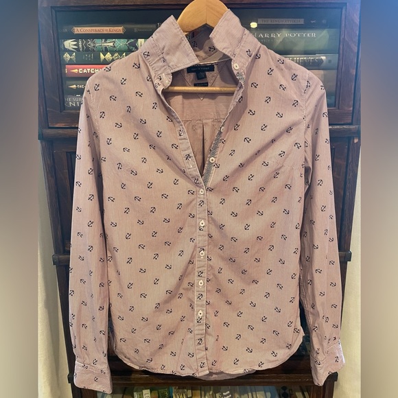 Tommy Hilfiger Nautical Print 100% Cotton Button-Up Shirt 👔 - Picture 1 of 7